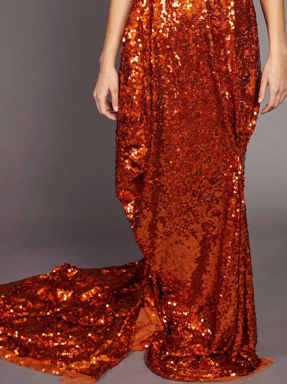 Asymmetrical Sequin Dress