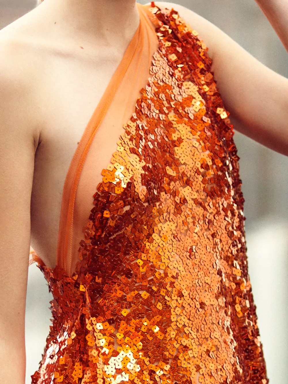 Asymmetrical Sequin Dress