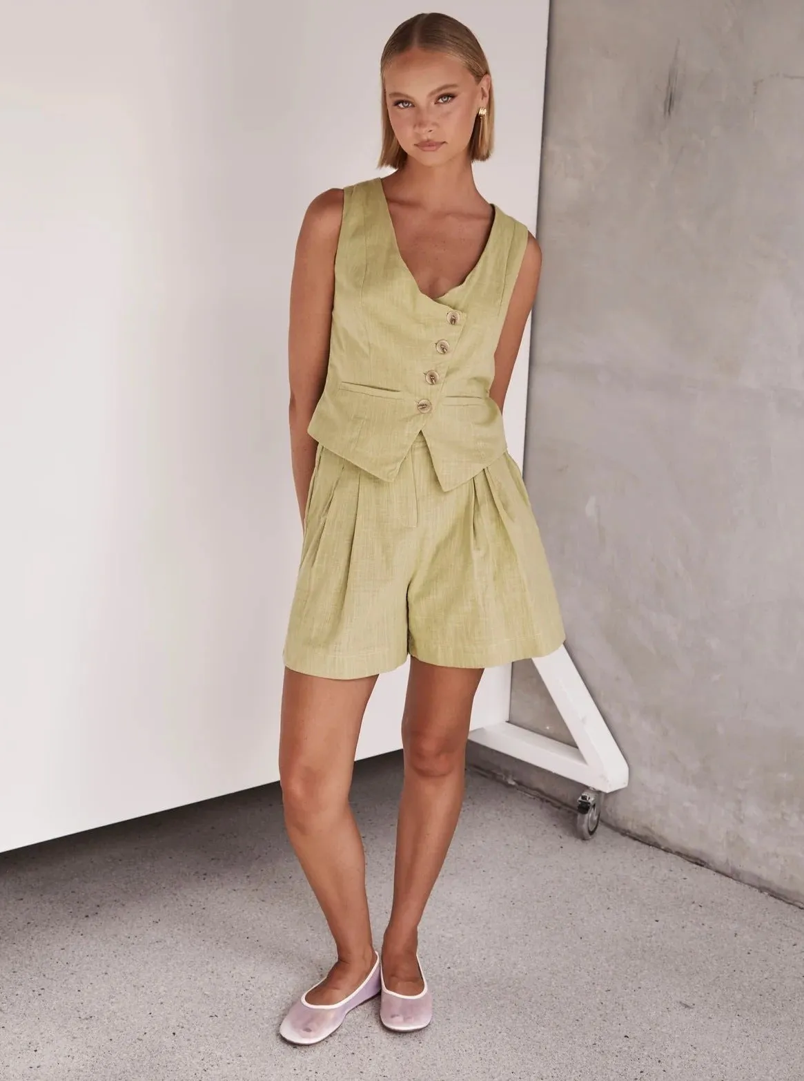 Athalia® | Fashionable Single-Breasted Vest Suit For Women In Cross-Border Style