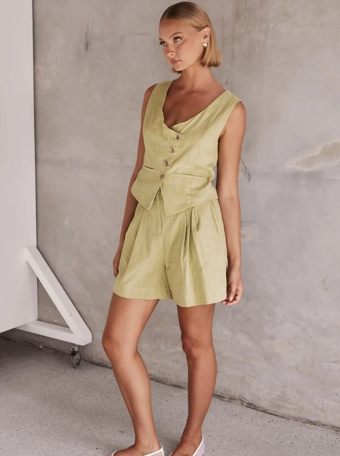 Athalia® | Fashionable Single-Breasted Vest Suit For Women In Cross-Border Style