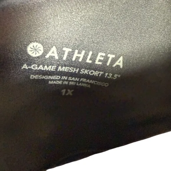 ATHLETA A-GAME MESH SKORT 13.5”