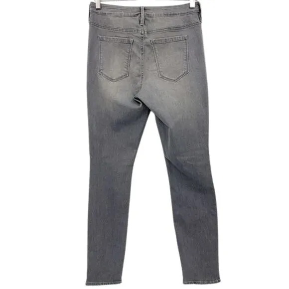 Athleta Sculptek Skinny Jeans Kenai Grey Stretch Denim Women's Size 2