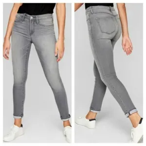 Athleta Sculptek Skinny Jeans Kenai Grey Stretch Denim Women's Size 2