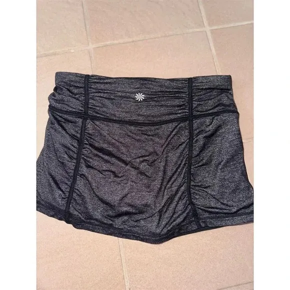 Athleta Women's Black Skort S Lined Performance Gym Golf Yoga Activewear