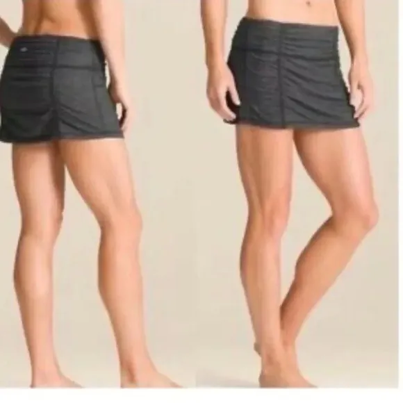 Athleta Women's Black Skort S Lined Performance Gym Golf Yoga Activewear