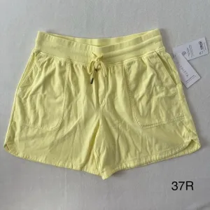 Athleta‎ Women's Farallon Midi Short Yellow Size L Pockets NWT $79