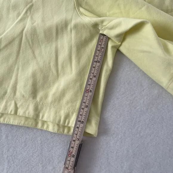Athleta‎ Women's Farallon Midi Short Yellow Size L Pockets NWT $79