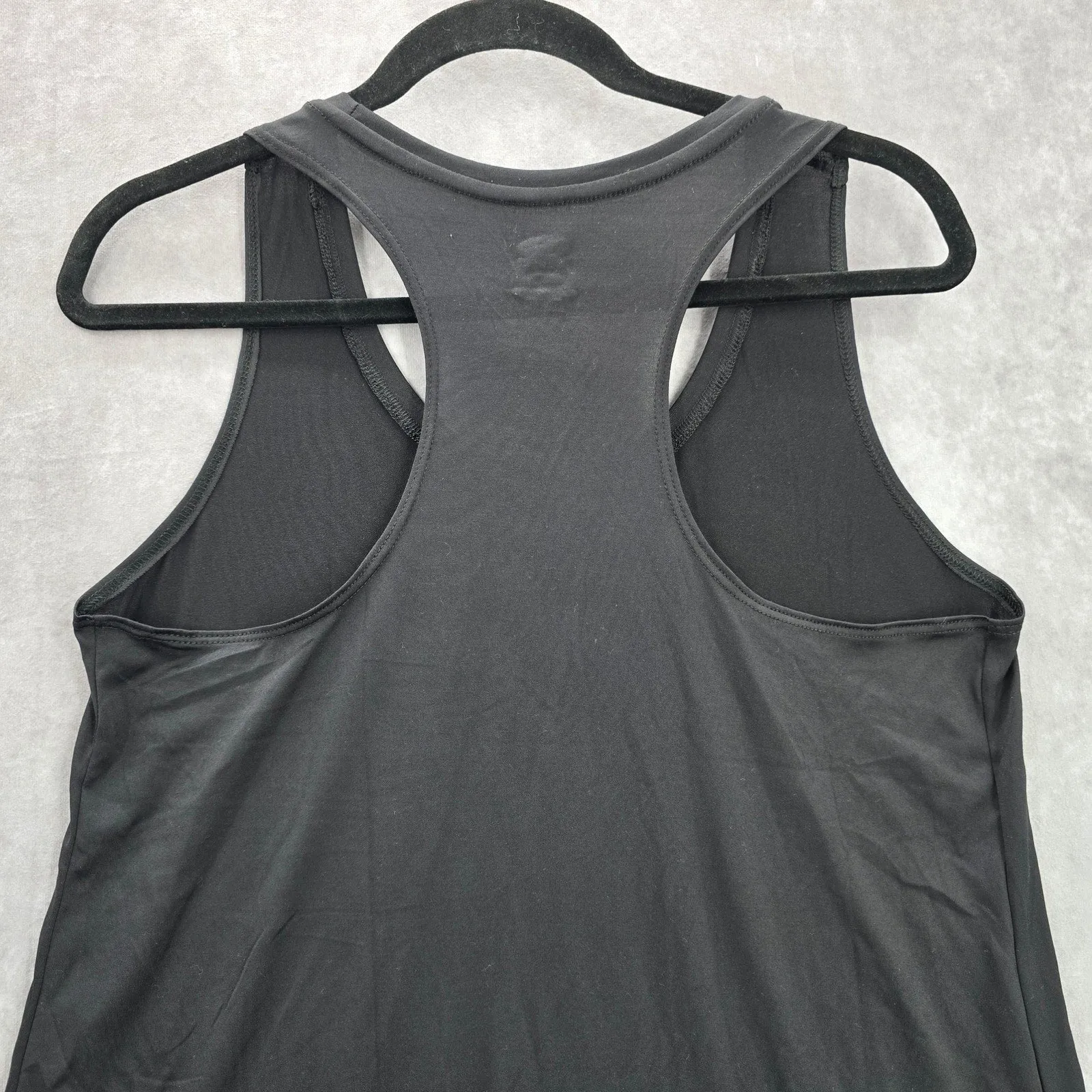 Athletic Works Black Sleeveless Racerback Activewear Performance Tank Top Medium