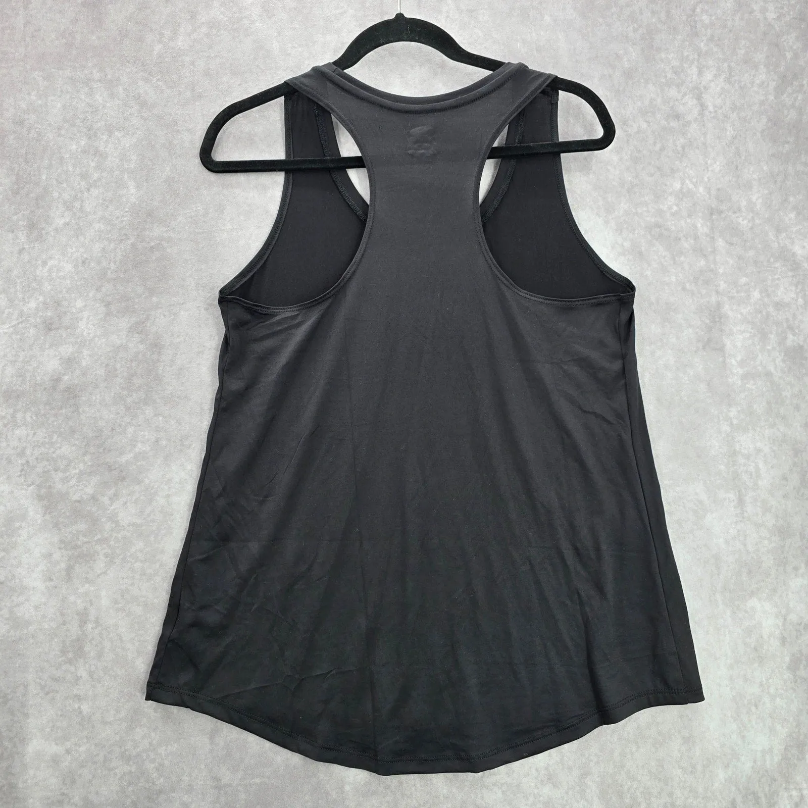 Athletic Works Black Sleeveless Racerback Activewear Performance Tank Top Medium