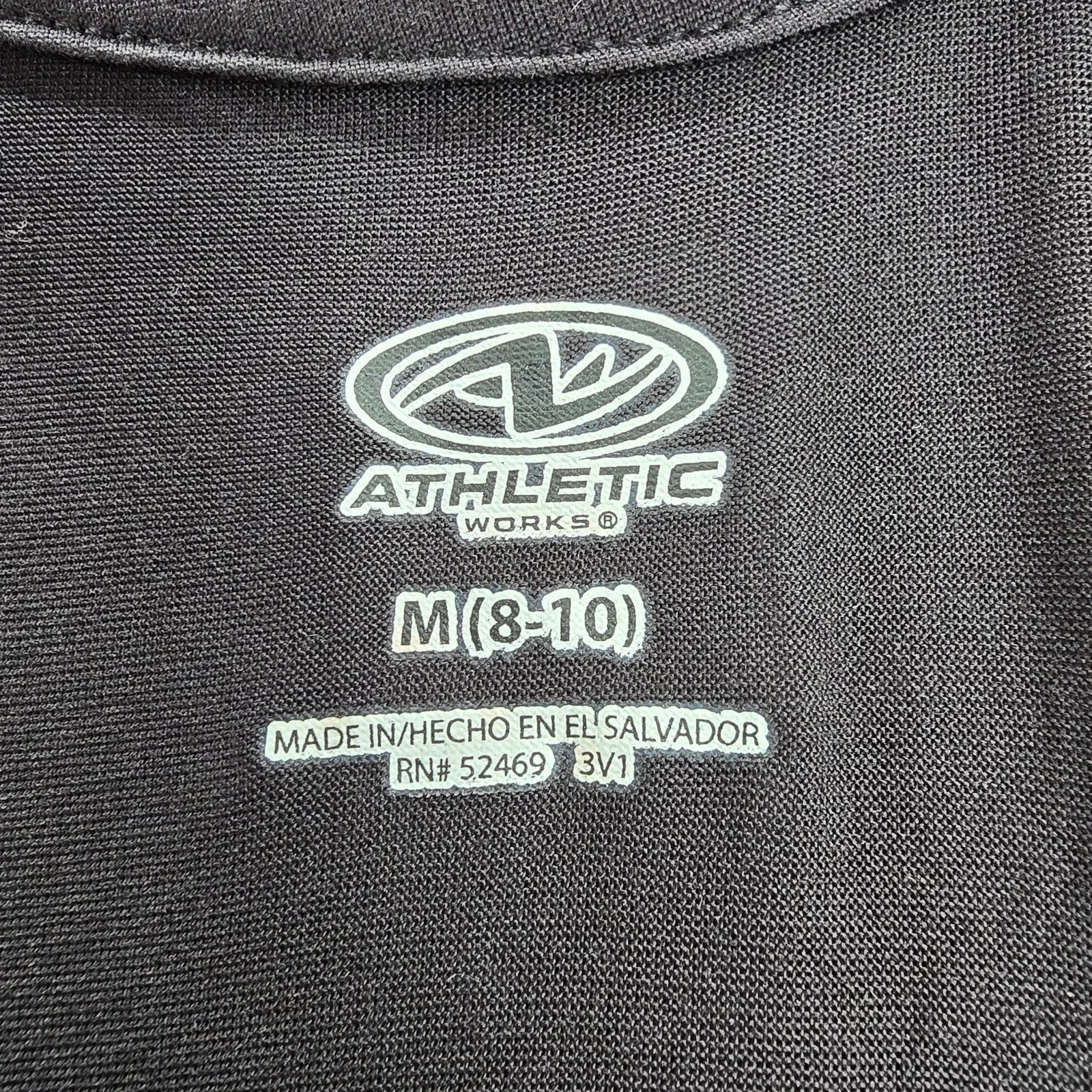 Athletic Works Black Sleeveless Racerback Activewear Performance Tank Top Medium
