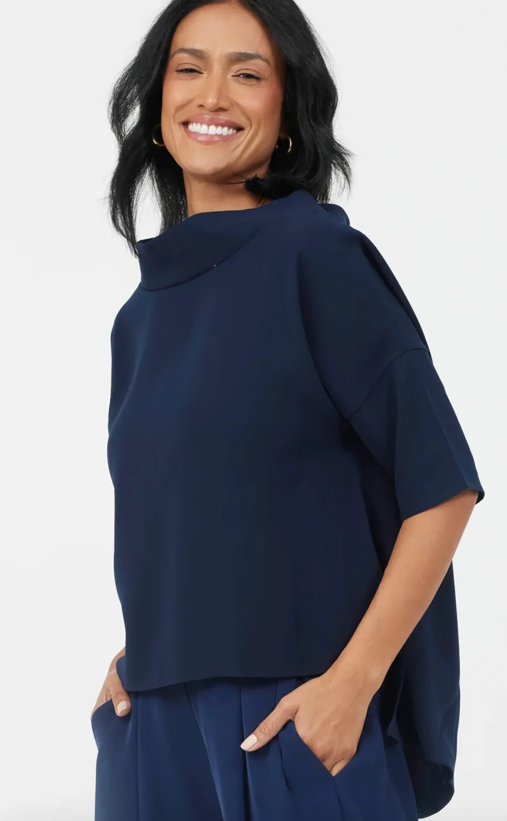 Audrey Cowl Neck Top