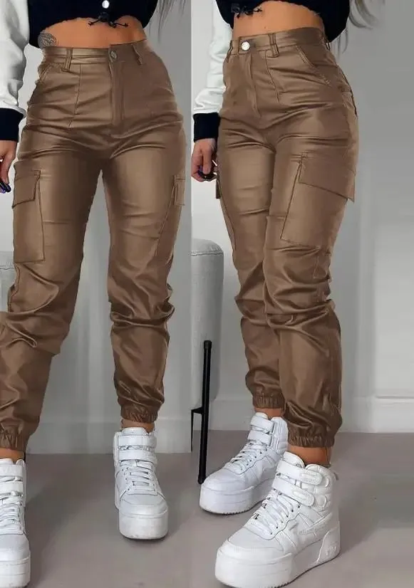 Augusta® | Casual Faux Leather Trousers