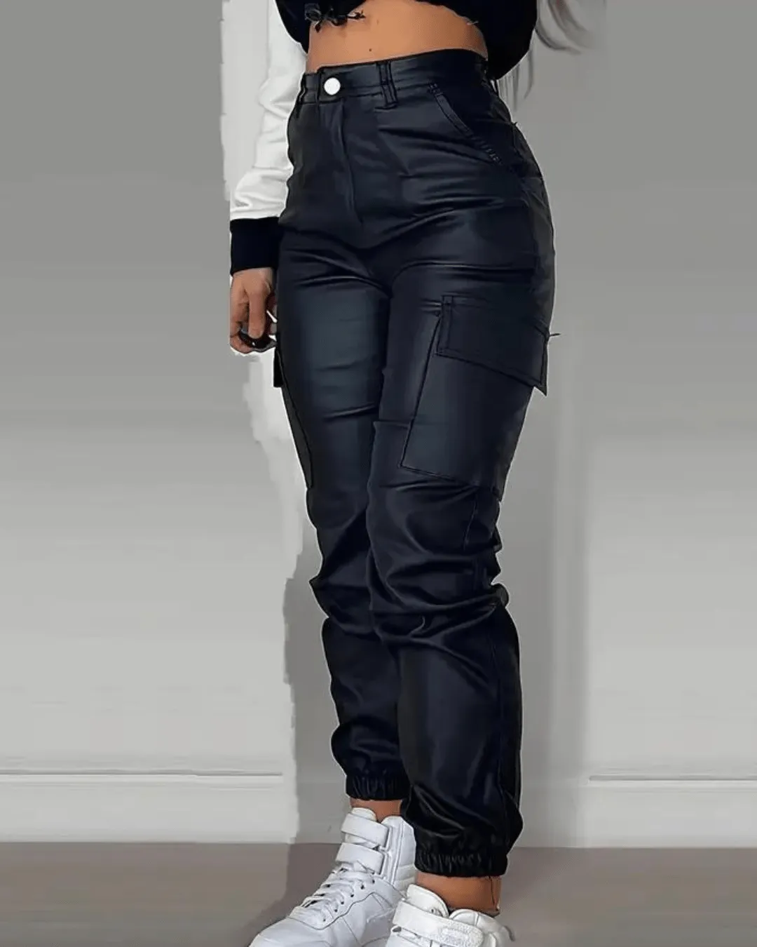 Augusta® | Casual Faux Leather Trousers