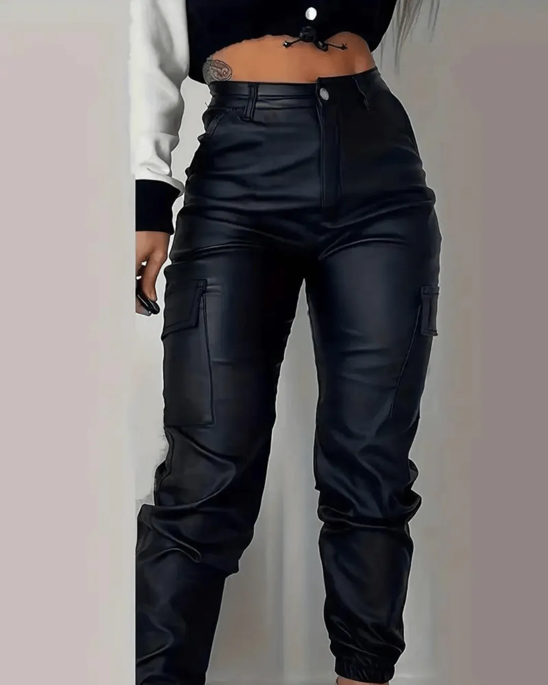 Augusta® | Casual Faux Leather Trousers