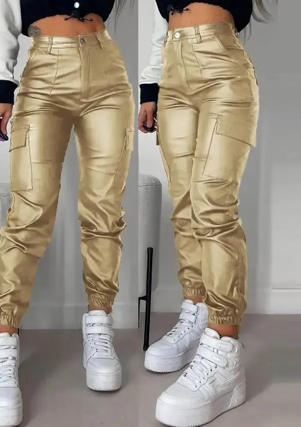 Augusta® | Casual Faux Leather Trousers