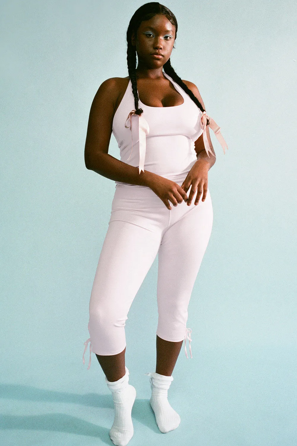 Aurora Halter Tank - Icy Pink