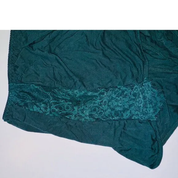Avidlove Sleepwear Set Cami and Shorts Floral Lace Womens Medium Aqua Green