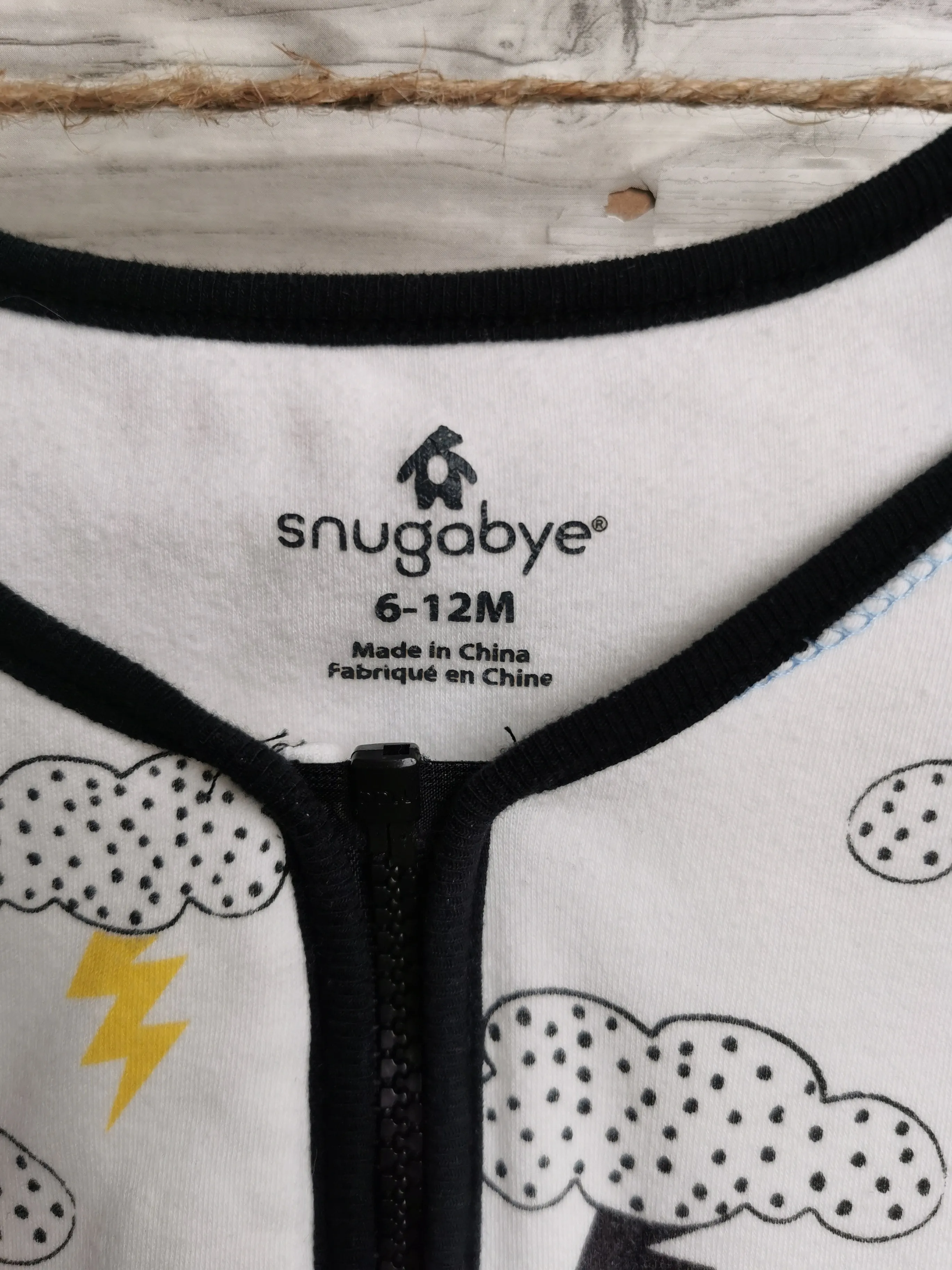 BABY BOY SIZE 6/12 MONTHS - SNUGABYE Soft & Cozy Sleep Sack VGUC B41