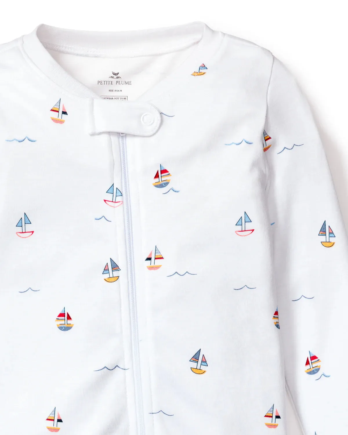 Baby's Pima Romper in Bateau