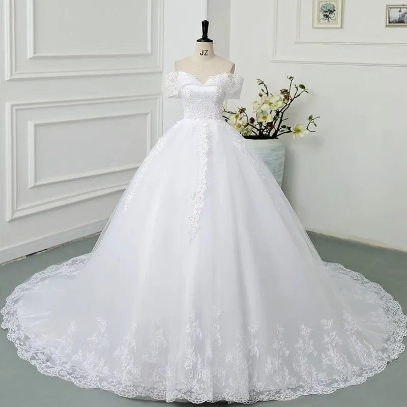 Ball Gown Wedding Dresses Off The Shoulder Wedding Gowns
