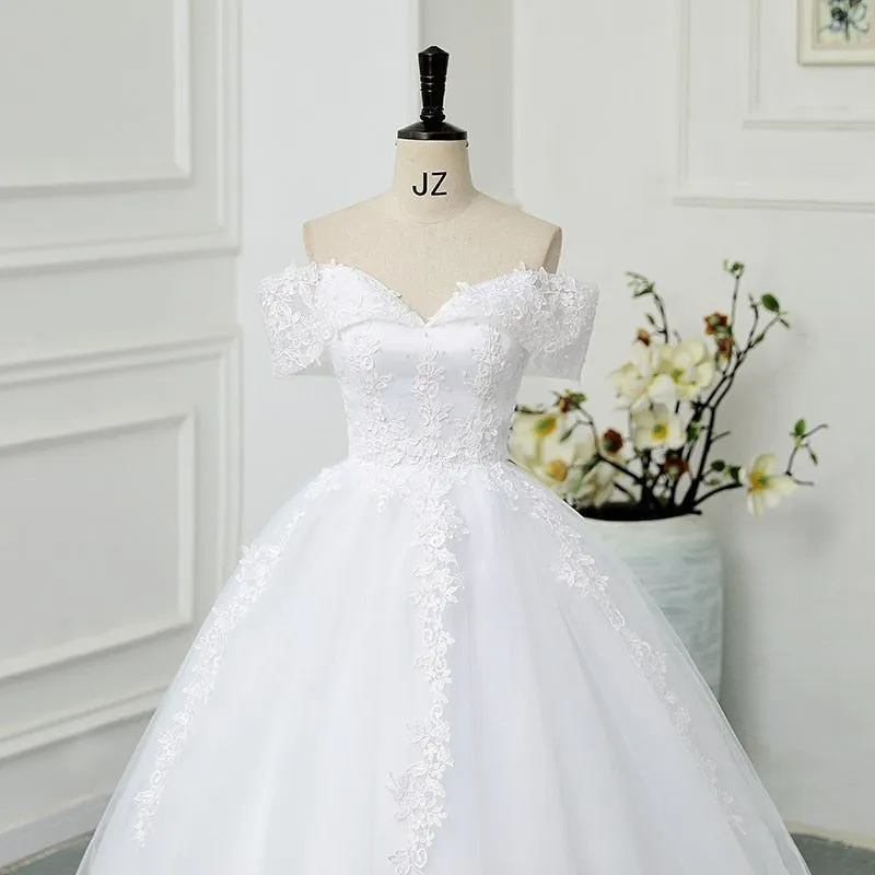 Ball Gown Wedding Dresses Off The Shoulder Wedding Gowns