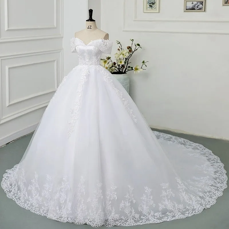 Ball Gown Wedding Dresses Off The Shoulder Wedding Gowns
