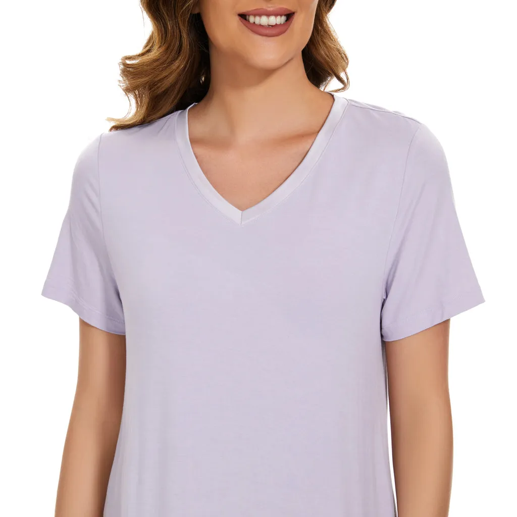 Bamboo Short Sleeve Nightdress (A-Line)