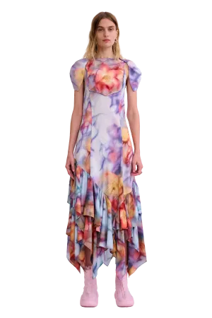 BARBED FLORAL HILLARY DRESS