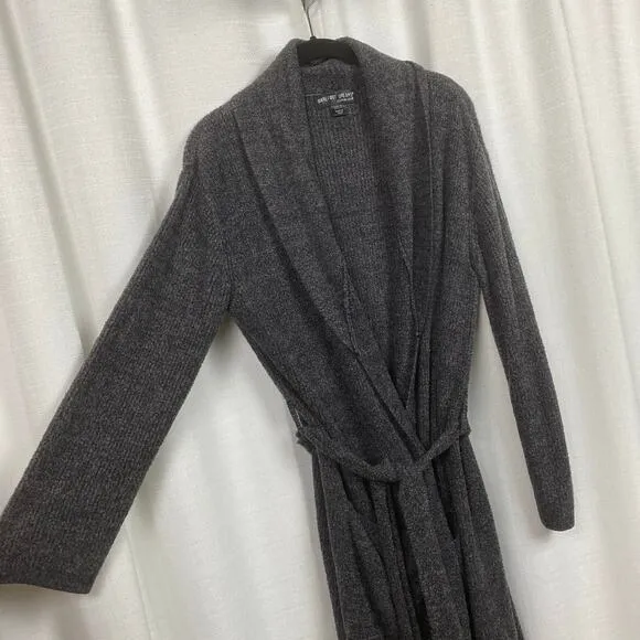 Barefoot Dreams Dark Gray Cozychic Lite Ribbed Robe Sz.2(M)