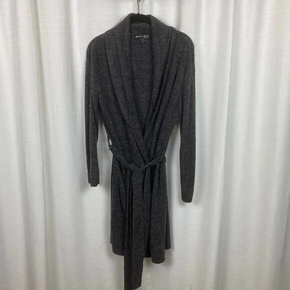 Barefoot Dreams Dark Gray Cozychic Lite Ribbed Robe Sz.2(M)