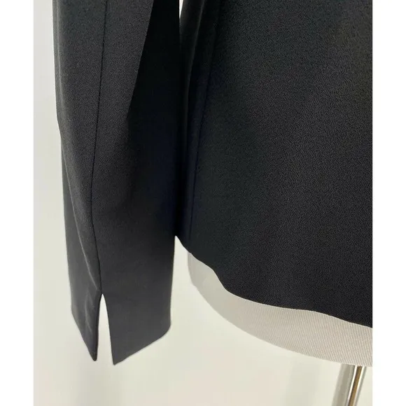 Basler Venice Black Pointed Hem Short Blazer Jacket Womens Size 38 US 8 Career