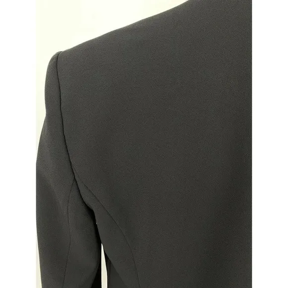 Basler Venice Black Pointed Hem Short Blazer Jacket Womens Size 38 US 8 Career
