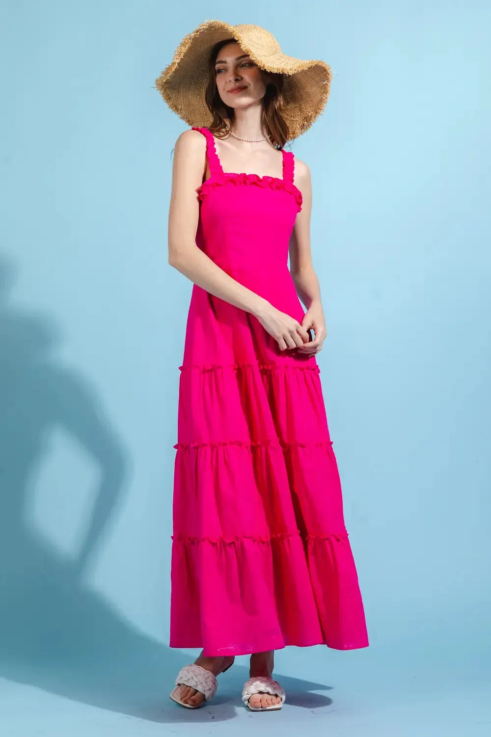 Beach Ruffle Maxi