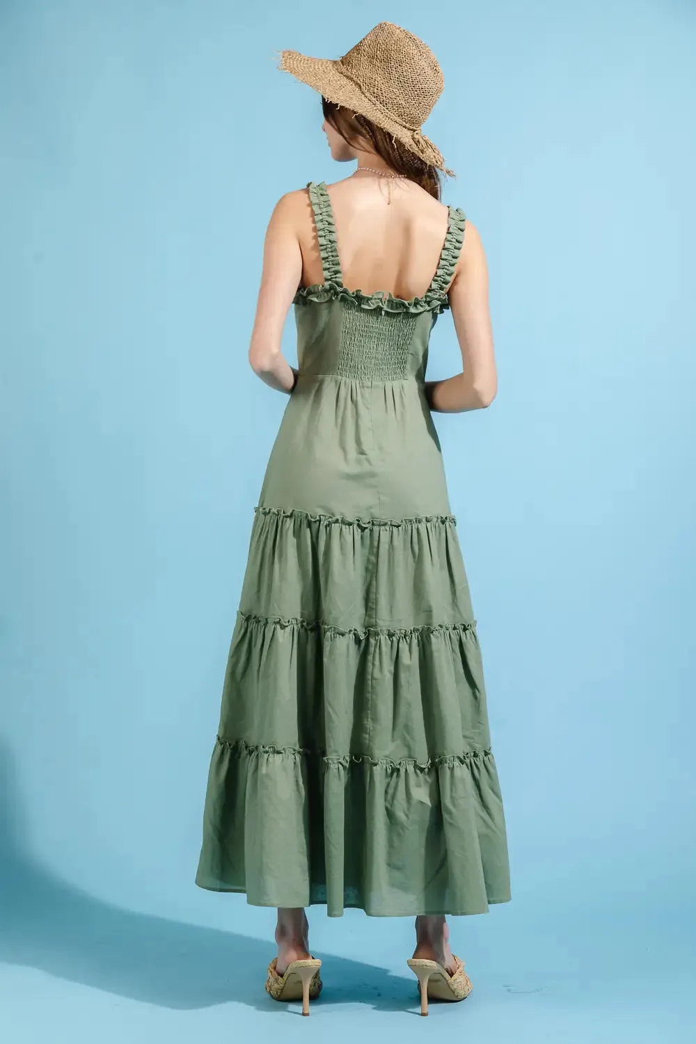 Beach Ruffle Maxi