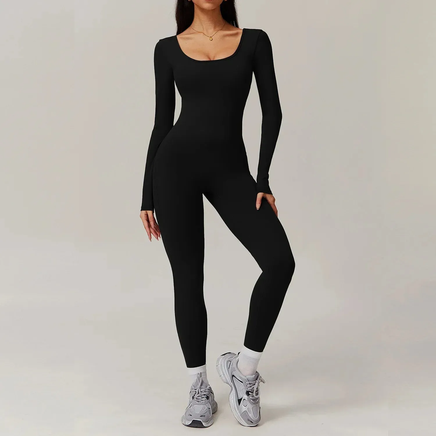 Beauty Back Long Sleeve Yoga Bodysuit