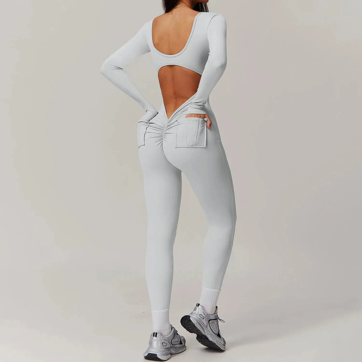 Beauty Back Long Sleeve Yoga Bodysuit