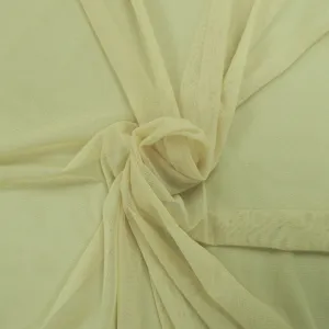 Beige Power Net Mesh Fabric