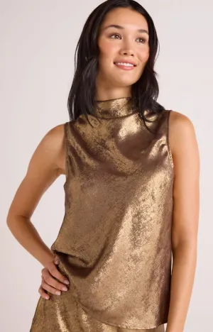 Bella Dahl Cowl Neck Bias Top