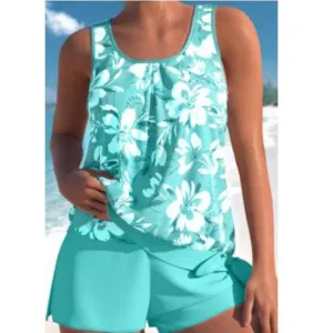 Bellona® | Women'S Floral Print Two Piece Swimsuit Set Bright