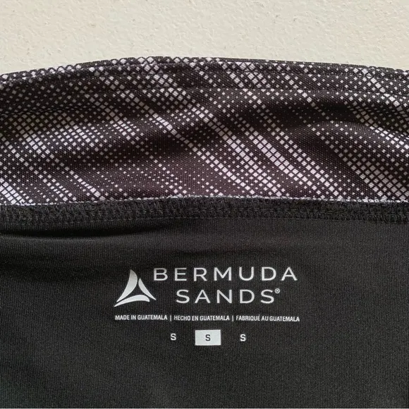 Bermuda Sands Black &amp; White Golf Skirt Skort With Pockets Pleated Back NWT