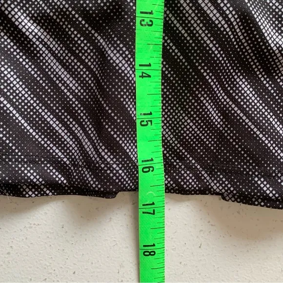 Bermuda Sands Black &amp; White Golf Skirt Skort With Pockets Pleated Back NWT