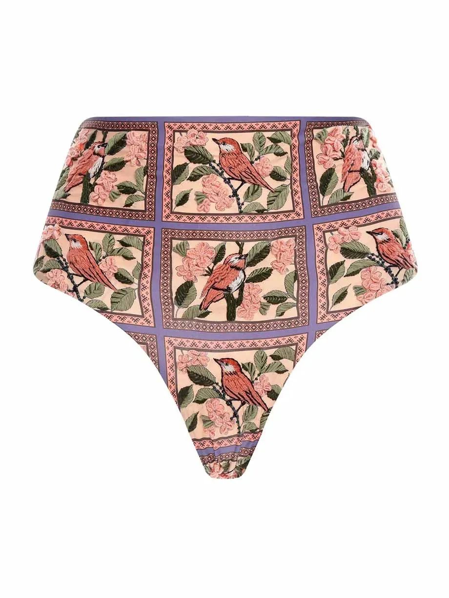 Bikini Swimwear Summer Flower & Bird Design