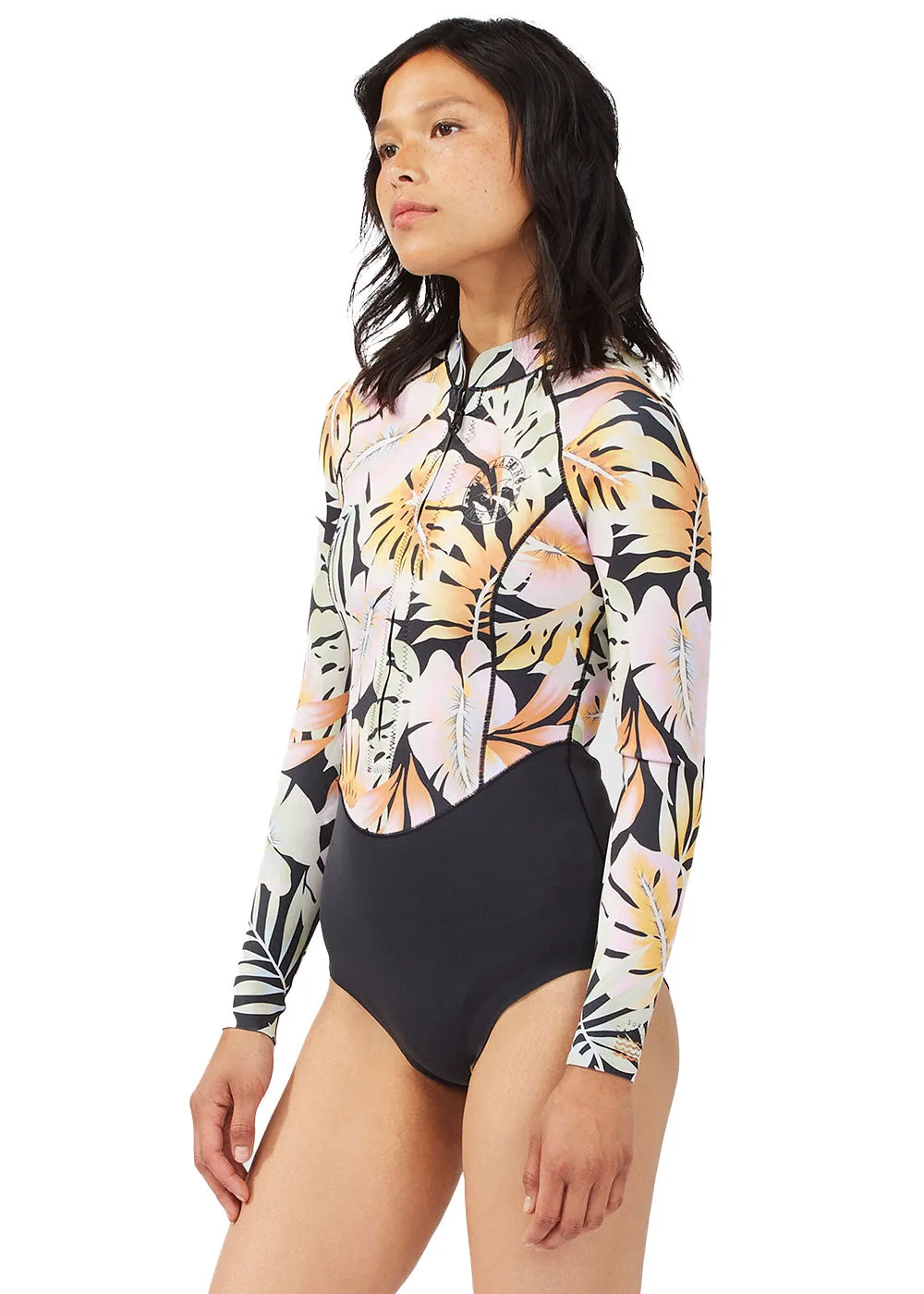 Billabong Womens Salty Dayz Light 1mm FL Front Zip Long Sleeve Spring Suit