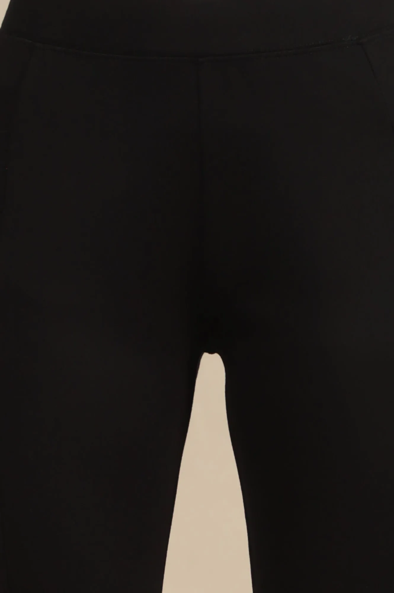 Black Calf Length Yoga Tights