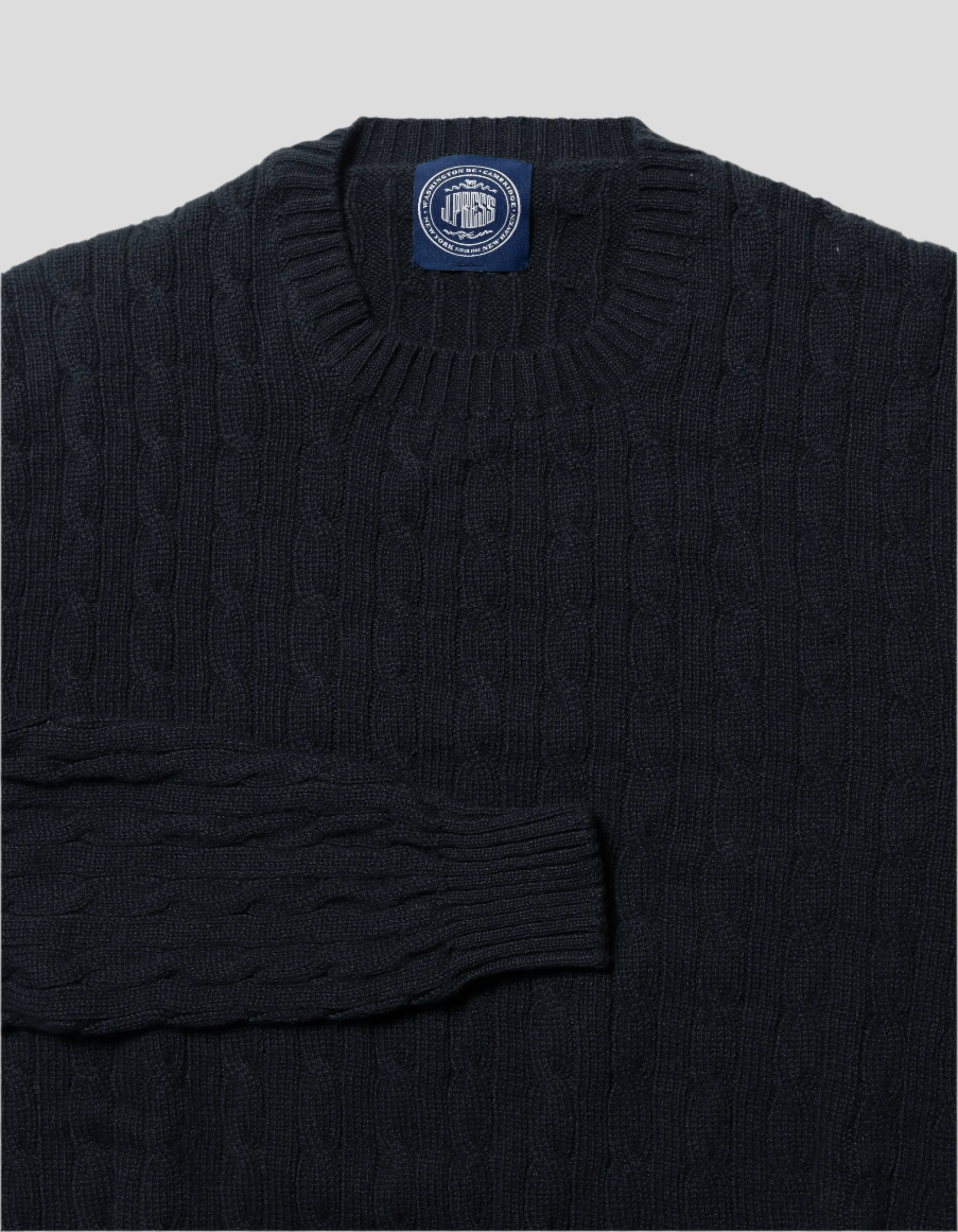 BLACK CASHMERE CABLE