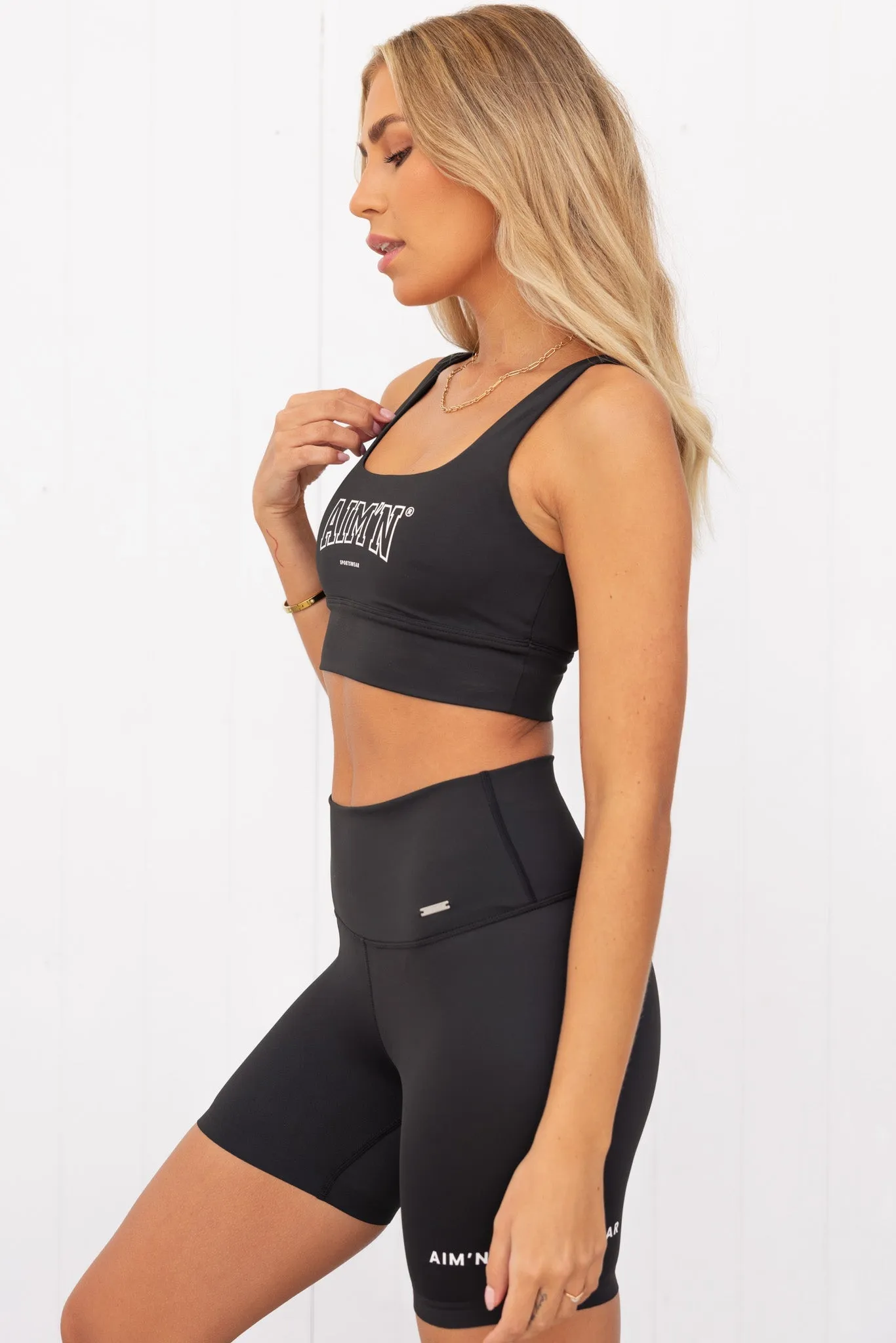 Black College Core Bra