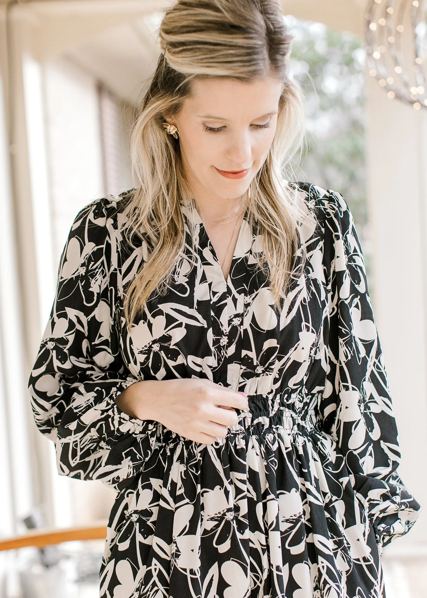 Black Floral Dress