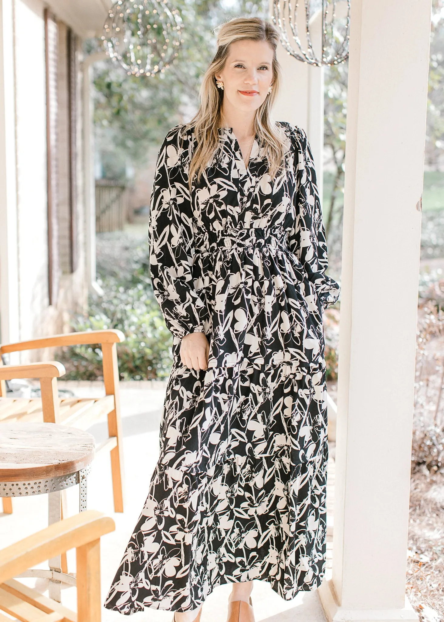 Black Floral Dress
