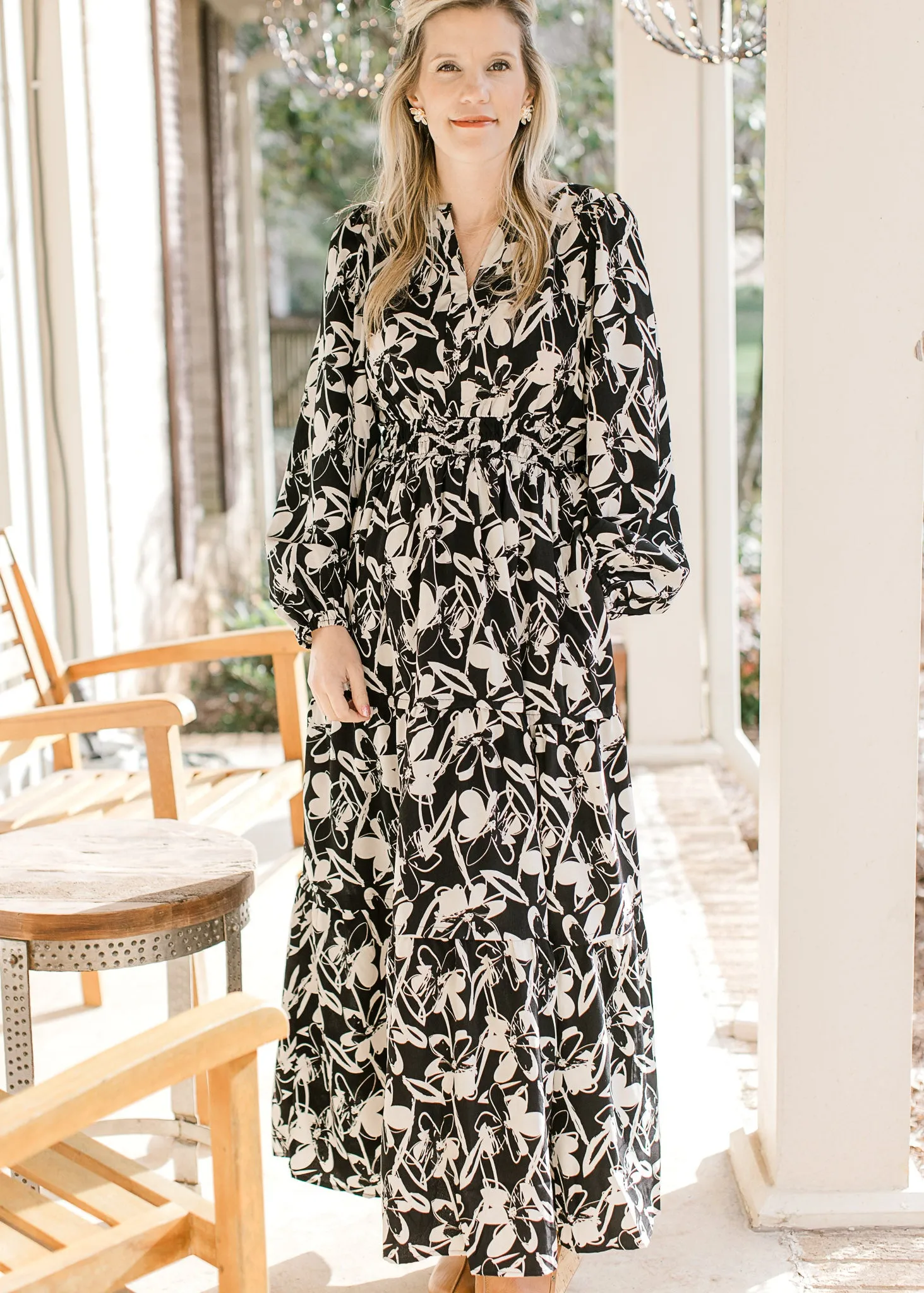 Black Floral Dress