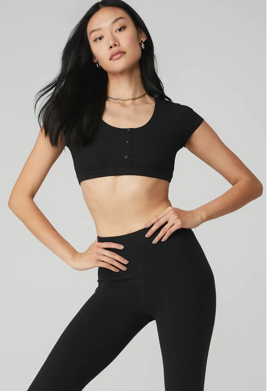 Blissful Henley Bra Top